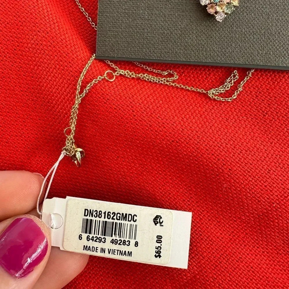 Eliot Danori MultiColor Heart Gold Necklace NWT - Picture 10 of 11